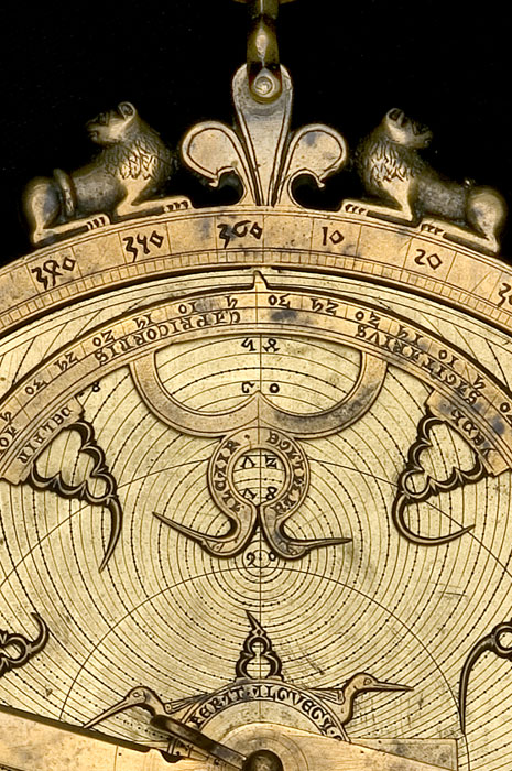 Closeup of Astrolabe, Hispano-Moorish, c.1300  (Inv. 45307)