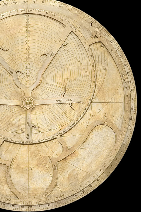 Closeup of Astrolabe, Oxford?, c.1350  (Inv. 47901)