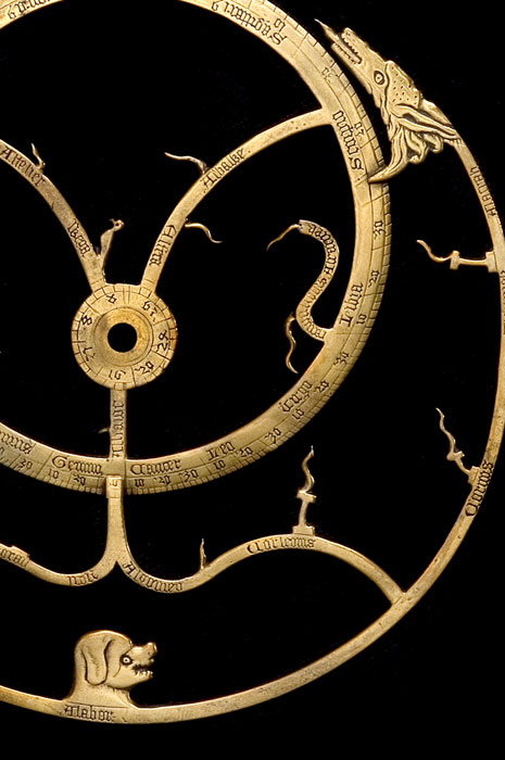Closeup of Astrolabe, English, c.1370 (Inv. 49359)