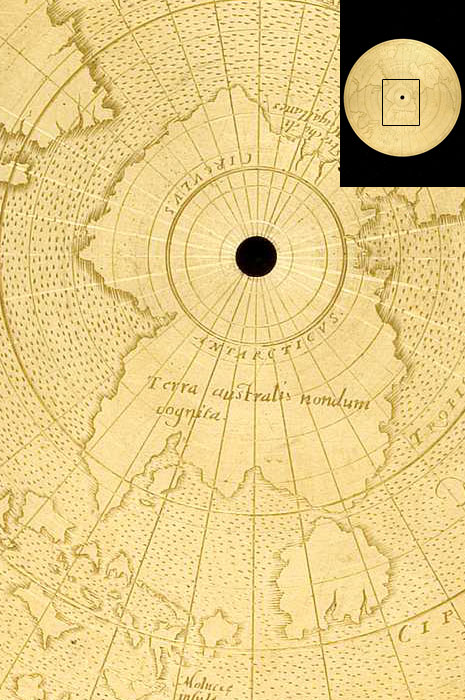 Closeup of Geographical Astrolabe, by Morillard, Narbonne, 1600  (Inv. 53966)