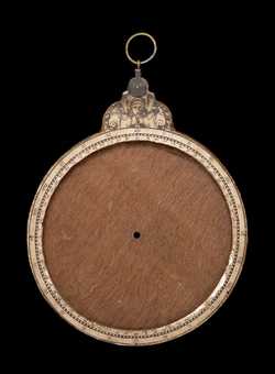 Front of astrolabe without rete or plates. Click to enlarge