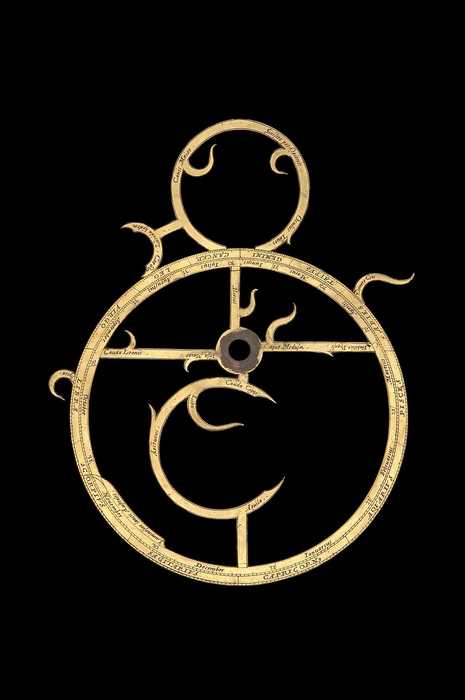 Closeup of Astrolabe, by Erasmus Habermel, Germany, c.1585   (Inv. 37297)
