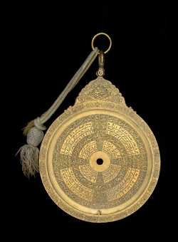 Front of astrolabe without rete or plates. Click to enlarge