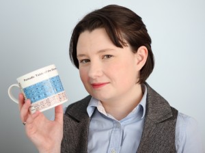Rachel McCarthy and her elements mug