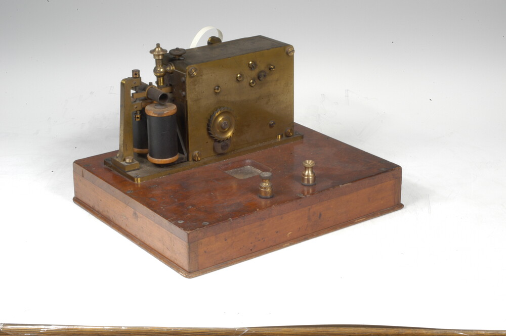 preview image for Morse Tape Inker with winding key and pipette, by Marconi Company, London, c. 1900