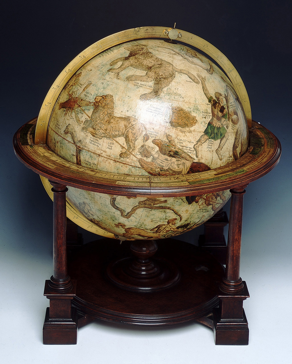 17. Terrestrial and celestial globes by Gerard Mercator, 1541, 1551