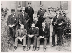 OxofordUniversityBiologicalClub1898 J. S. Haldane with members of the Oxford University Biological Club in 1898