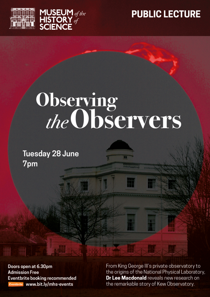 Poster for Observing the Observers 23rd June