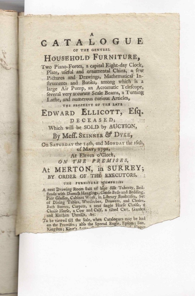 Edward Ellicott, watchmaker, 1791