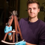 James Cooke, DPhil student in neuroscience, with an octant