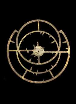 Small image of astrolabe rete separated from astrolabe. Click to enlarge.