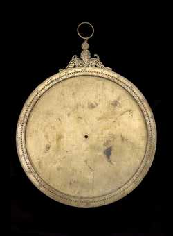 Front of astrolabe without rete or plates. Click to enlarge