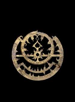 Small image of astrolabe rete separated from astrolabe. Click to enlarge.