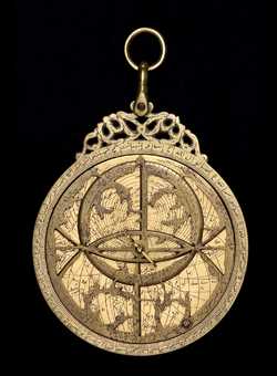 astrolabe, inventory number 33796 from India (?), 17th century