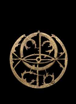 Small image of astrolabe rete separated from astrolabe. Click to enlarge.