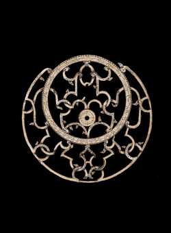 Small image of astrolabe rete separated from astrolabe. Click to enlarge.