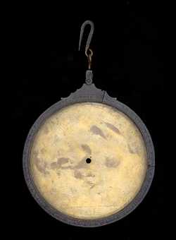 Front of astrolabe without rete or plates. Click to enlarge