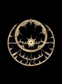 Small image of astrolabe rete separated from astrolabe. Click to enlarge.