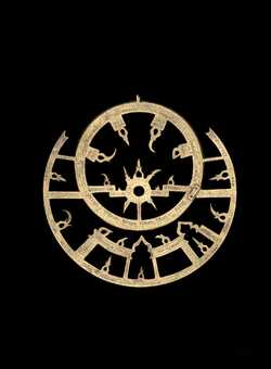 Small image of astrolabe rete separated from astrolabe. Click to enlarge.