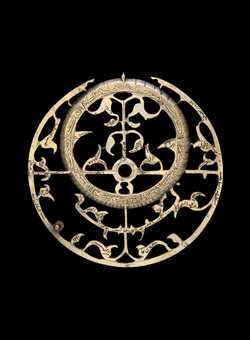 Small image of astrolabe rete separated from astrolabe. Click to enlarge.