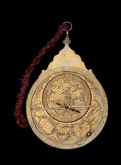 astrolabe, inventory number 38862 from Lahore, 1653/4 (A.H. 1064)