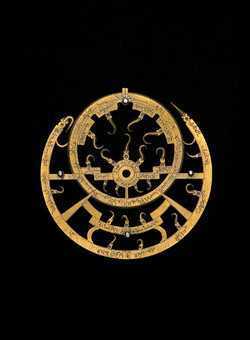 Small image of astrolabe rete separated from astrolabe. Click to enlarge.