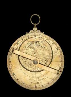 astrolabe, inventory number 42680 from Paris, ca. 1670