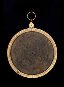 Front of astrolabe without rete or plates. Click to enlarge