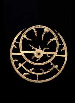 Small image of astrolabe rete separated from astrolabe. Click to enlarge.