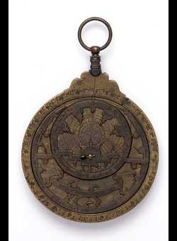astrolabe, inventory number 45220 from Morocco, 1687/8 (A.H. 1099)