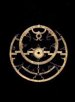 Small image of astrolabe rete separated from astrolabe. Click to enlarge.