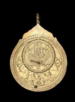 astrolabe, inventory number 45509 from Persia, 1682 (A.H. 1093)