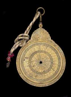 Front of astrolabe without rete or plates. Click to enlarge