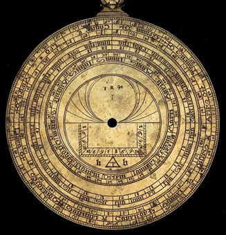 astrolabe, inventory number 46769 from Thüringen, 1490 astrolabe, inventory number 46769 from Thüringen, 1490
