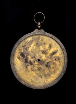 Front of astrolabe without rete or plates. Click to enlarge