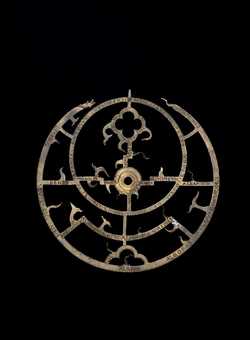 Small image of astrolabe rete separated from astrolabe. Click to enlarge.