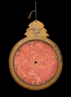 Front of astrolabe without rete or plates. Click to enlarge