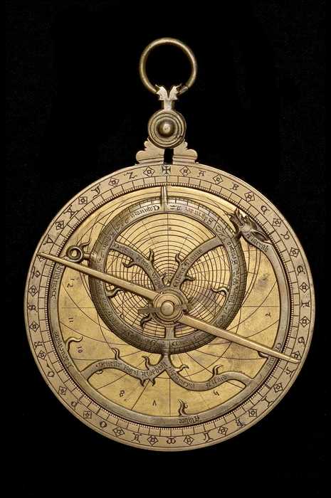 Closeup of Astrolabe, English, c.1370 (Inv. 47869)