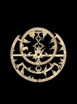 Small image of astrolabe rete separated from astrolabe. Click to enlarge.