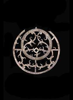 Small image of astrolabe rete separated from astrolabe. Click to enlarge.