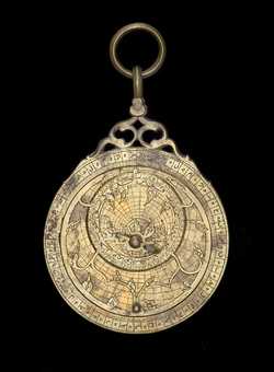 astrolabe, inventory number 49300 from Persia, 18th century (?)