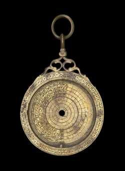 Front of astrolabe without rete or plates. Click to enlarge