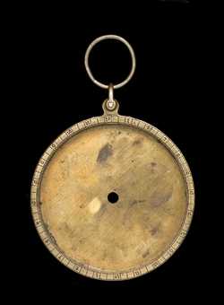 Front of astrolabe without rete or plates. Click to enlarge