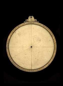 Small image of astrolabe back with rules or alidades removed. Click to enlarge.