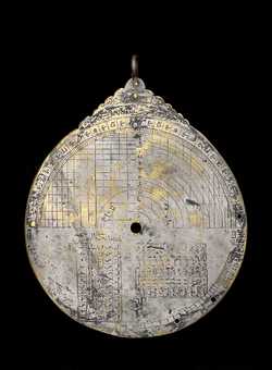 Small image of complete astrolabe back. Click to enlarge.