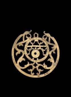 Small image of astrolabe rete separated from astrolabe. Click to enlarge.