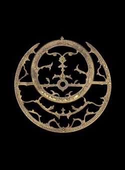 Small image of astrolabe rete separated from astrolabe. Click to enlarge.