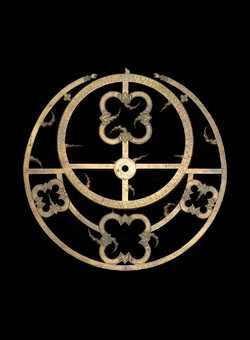 Small image of astrolabe rete separated from astrolabe. Click to enlarge.