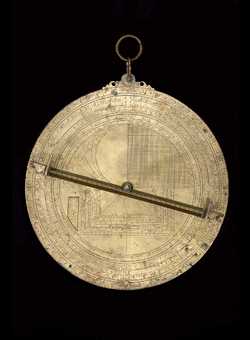 Astrolabe with Universal Lamina, by 'Ali ibn Ibrahim al-Harrar, Taza, Morocco, 1327/8  (Inv. 50853)