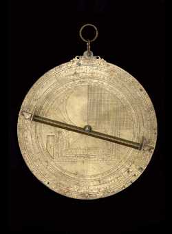 Small image of complete astrolabe back. Click to enlarge.